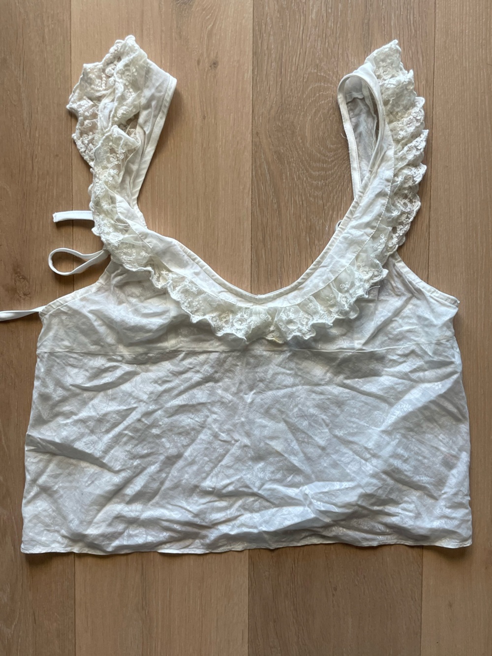 White Lacey Tank Top